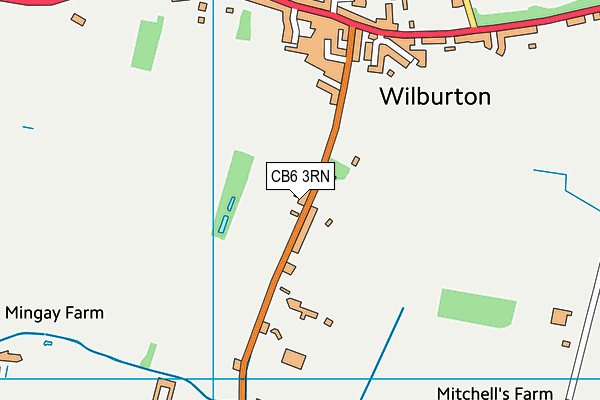 CB6 3RN map - OS VectorMap District (Ordnance Survey)