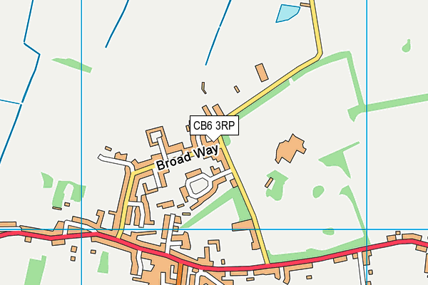 Wilburton Recreation Ground  map (CB6 3RP) - OS VectorMap District (Ordnance Survey)