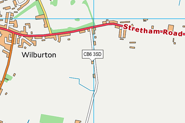 CB6 3SD map - OS VectorMap District (Ordnance Survey)