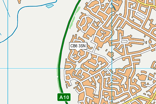 CB6 3SN map - OS VectorMap District (Ordnance Survey)