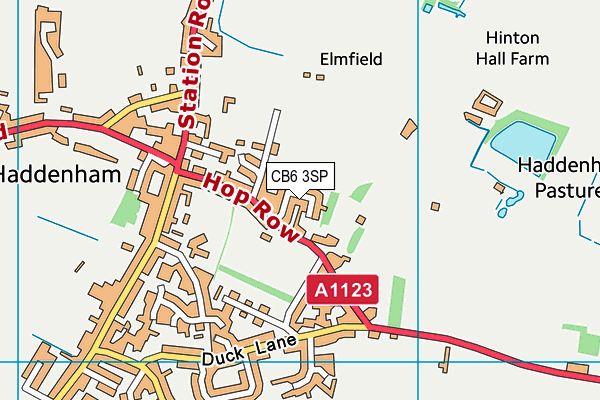 CB6 3SP map - OS VectorMap District (Ordnance Survey)