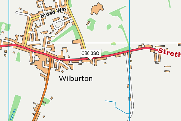 CB6 3SQ map - OS VectorMap District (Ordnance Survey)