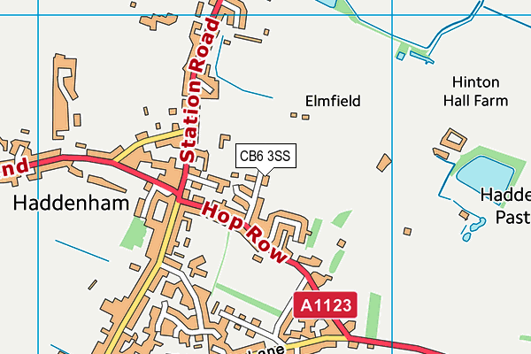 CB6 3SS map - OS VectorMap District (Ordnance Survey)