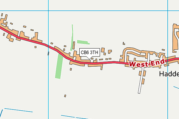 CB6 3TH map - OS VectorMap District (Ordnance Survey)