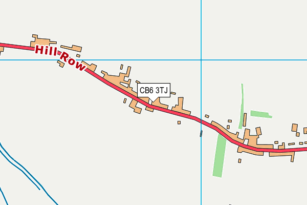 CB6 3TJ map - OS VectorMap District (Ordnance Survey)
