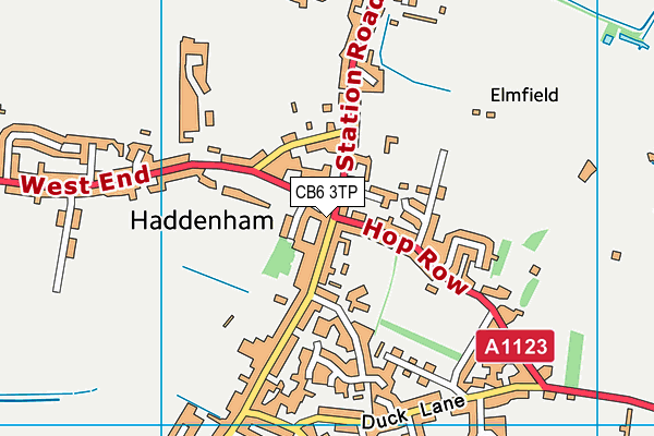 CB6 3TP map - OS VectorMap District (Ordnance Survey)