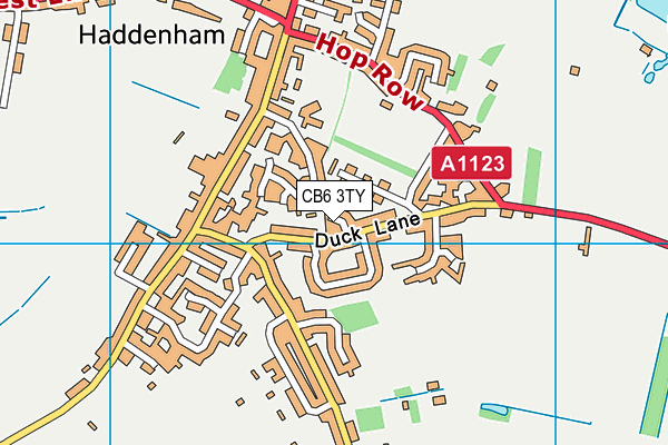 CB6 3TY map - OS VectorMap District (Ordnance Survey)