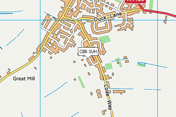 CB6 3UH map - OS VectorMap District (Ordnance Survey)