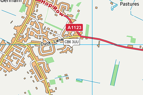 CB6 3UU map - OS VectorMap District (Ordnance Survey)