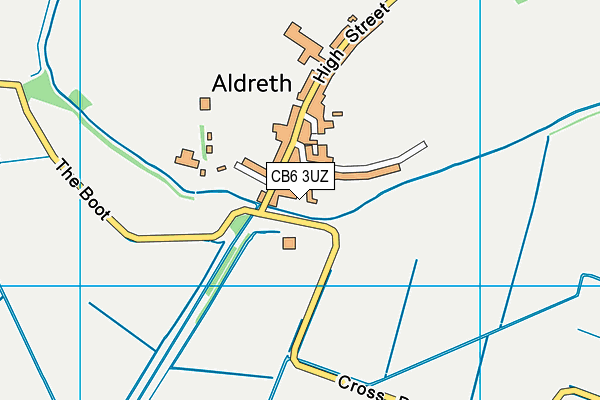 CB6 3UZ map - OS VectorMap District (Ordnance Survey)