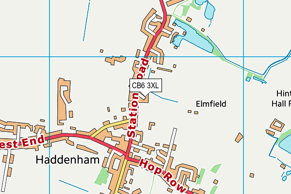 CB6 3XL map - OS VectorMap District (Ordnance Survey)