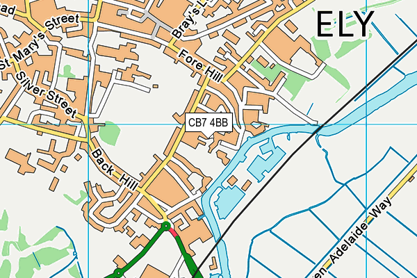 Map of MERCHANTS PLACE MANAGEMENT COMPANY (ELY) LIMITED at district scale