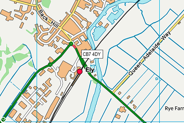 Map of BRIDGE BOATYARD (ELY) LIMITED at district scale