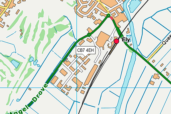 CB7 4EH map - OS VectorMap District (Ordnance Survey)