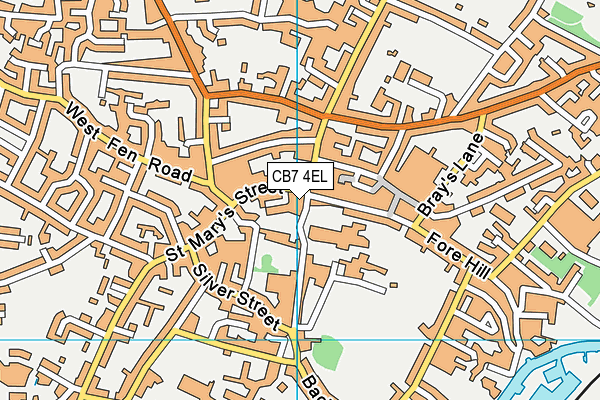 CB7 4EL map - OS VectorMap District (Ordnance Survey)