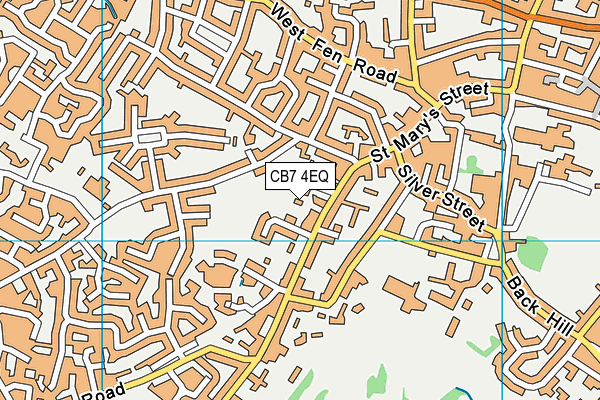 CB7 4EQ map - OS VectorMap District (Ordnance Survey)