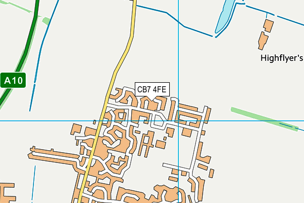 CB7 4FE map - OS VectorMap District (Ordnance Survey)
