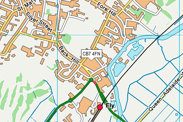 CB7 4FN map - OS VectorMap District (Ordnance Survey)