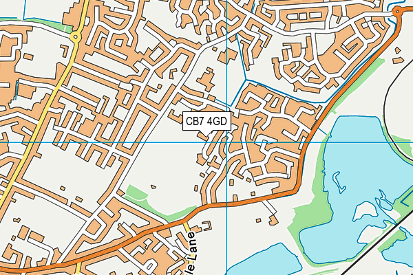 CB7 4GD map - OS VectorMap District (Ordnance Survey)