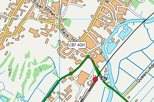 CB7 4GH map - OS VectorMap District (Ordnance Survey)