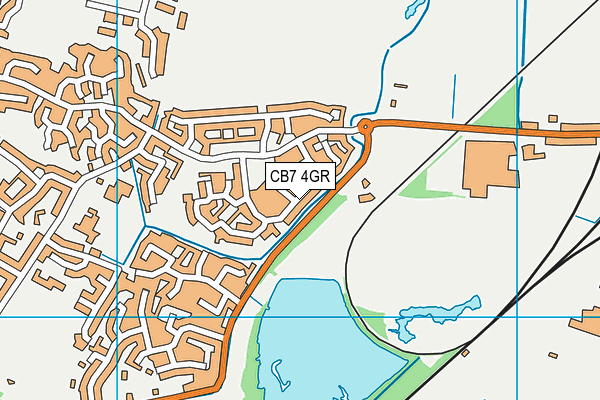 CB7 4GR map - OS VectorMap District (Ordnance Survey)