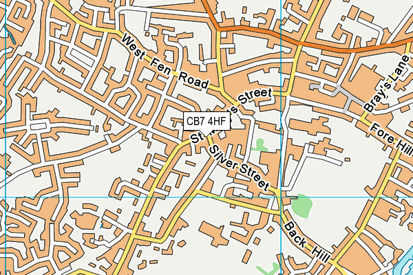 CB7 4HF map - OS VectorMap District (Ordnance Survey)