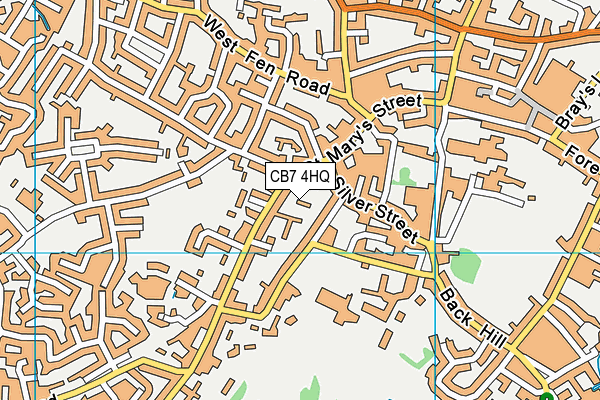 CB7 4HQ map - OS VectorMap District (Ordnance Survey)