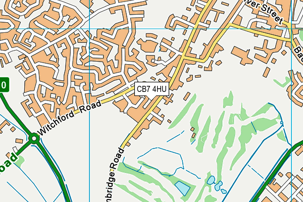 CB7 4HU map - OS VectorMap District (Ordnance Survey)