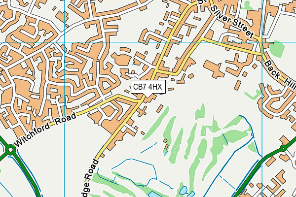 Ely City Golf Course map (CB7 4HX) - OS VectorMap District (Ordnance Survey)