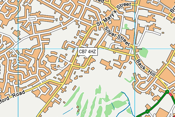CB7 4HZ map - OS VectorMap District (Ordnance Survey)