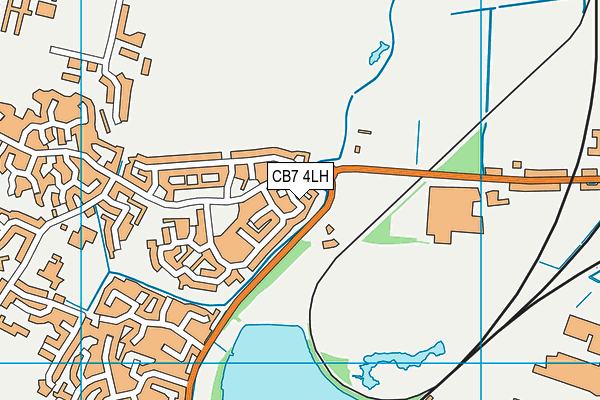 CB7 4LH map - OS VectorMap District (Ordnance Survey)