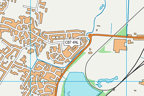 CB7 4NL map - OS VectorMap District (Ordnance Survey)