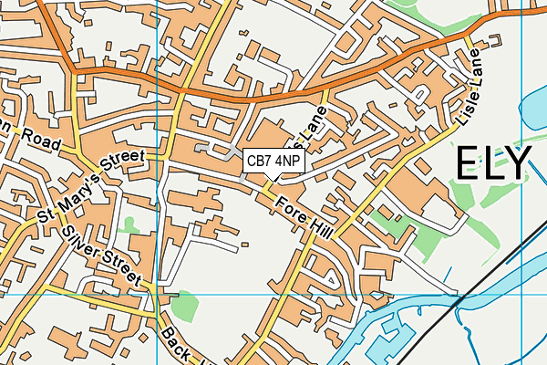 CB7 4NP map - OS VectorMap District (Ordnance Survey)