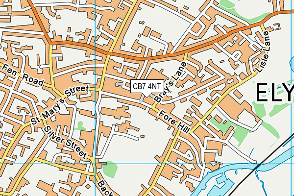 CB7 4NT map - OS VectorMap District (Ordnance Survey)