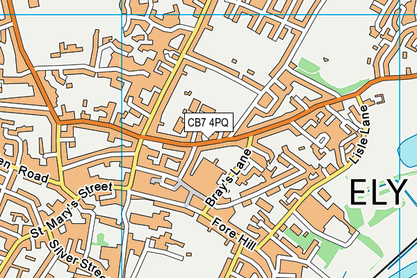 The Paradise Centre map (CB7 4PQ) - OS VectorMap District (Ordnance Survey)