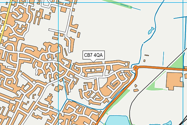 CB7 4QA map - OS VectorMap District (Ordnance Survey)