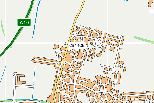 CB7 4QB map - OS VectorMap District (Ordnance Survey)