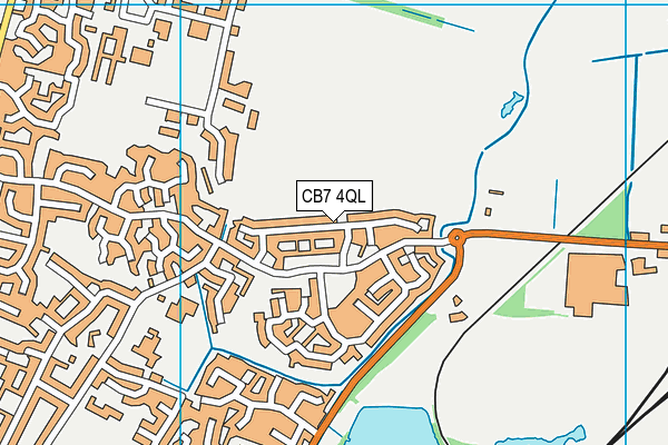 CB7 4QL map - OS VectorMap District (Ordnance Survey)