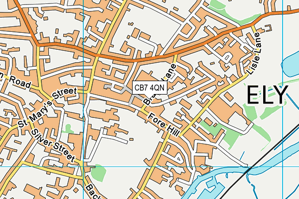 CB7 4QN map - OS VectorMap District (Ordnance Survey)