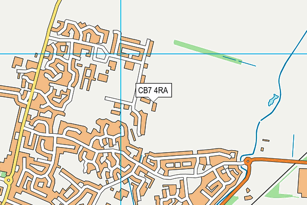 CB7 4RA map - OS VectorMap District (Ordnance Survey)