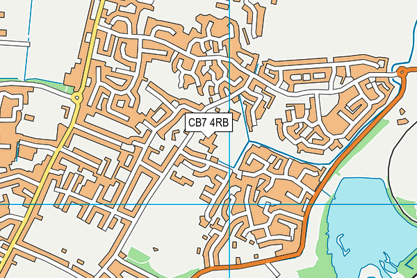 Ely St Mary's CofE Junior School map (CB7 4RB) - OS VectorMap District (Ordnance Survey)
