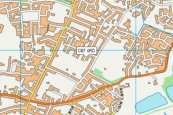 CB7 4RD map - OS VectorMap District (Ordnance Survey)