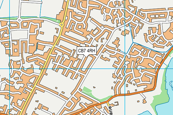 CB7 4RH map - OS VectorMap District (Ordnance Survey)