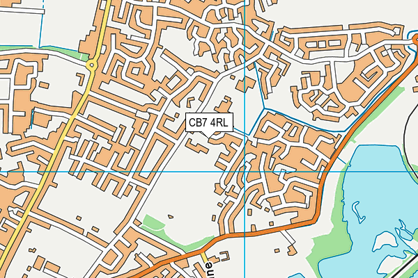 CB7 4RL map - OS VectorMap District (Ordnance Survey)