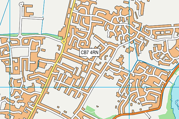 CB7 4RN map - OS VectorMap District (Ordnance Survey)