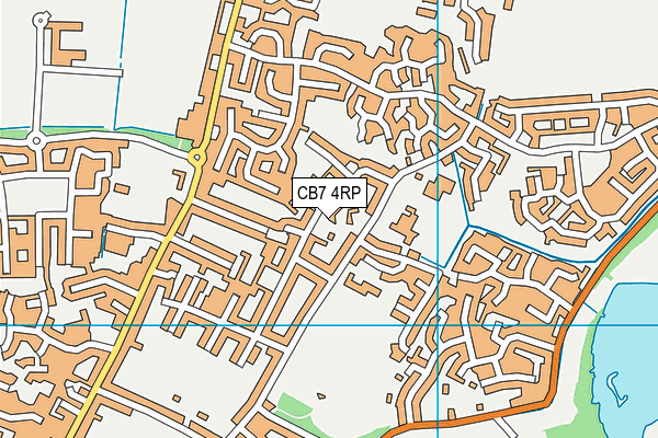 CB7 4RP map - OS VectorMap District (Ordnance Survey)