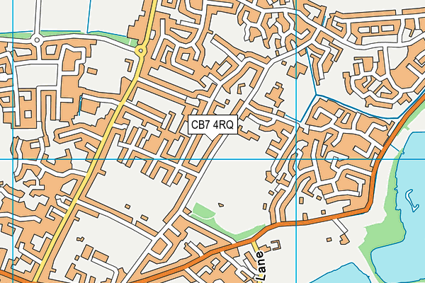 CB7 4RQ map - OS VectorMap District (Ordnance Survey)