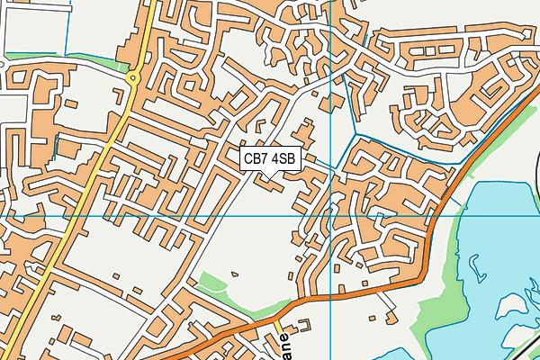 CB7 4SB map - OS VectorMap District (Ordnance Survey)
