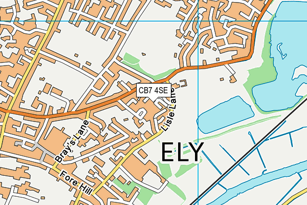 CB7 4SE map - OS VectorMap District (Ordnance Survey)