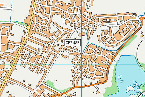 CB7 4SF map - OS VectorMap District (Ordnance Survey)
